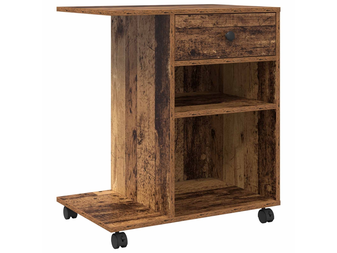 Maison Exclusive - Suporte Para Impressora Liso Madeira Antiga 60 X 40 X 68.5 Cm