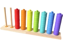 Brinquedo Educativo De Classificação Por Cores Para Crianças, Anéis