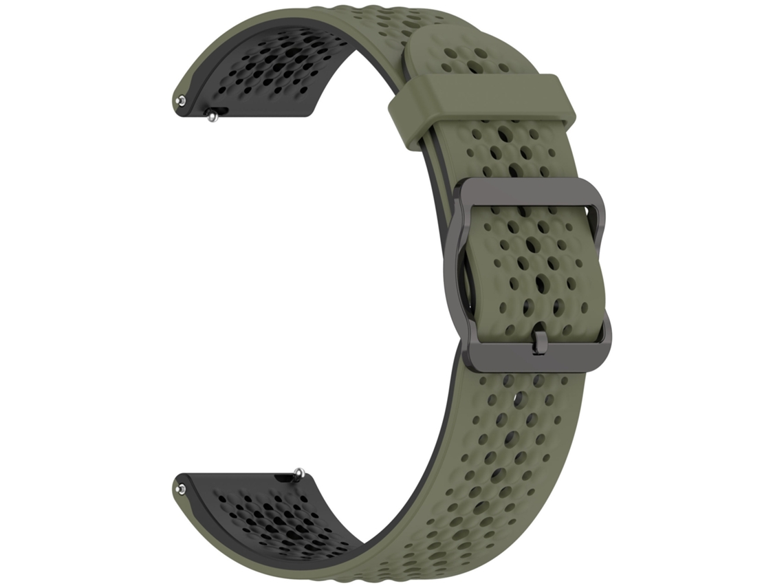 Pulseira De Silicone Respirável De 22 Mm (verde E Preta) Para Xiaomi Redmi Watch 5 Active/watch 5 Lili