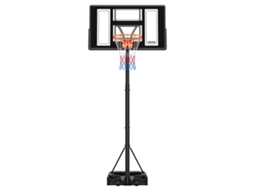Suporte De Basquetebol Portátil Ajustável Em Altura De 1,35 M A 3,05 M Vevor