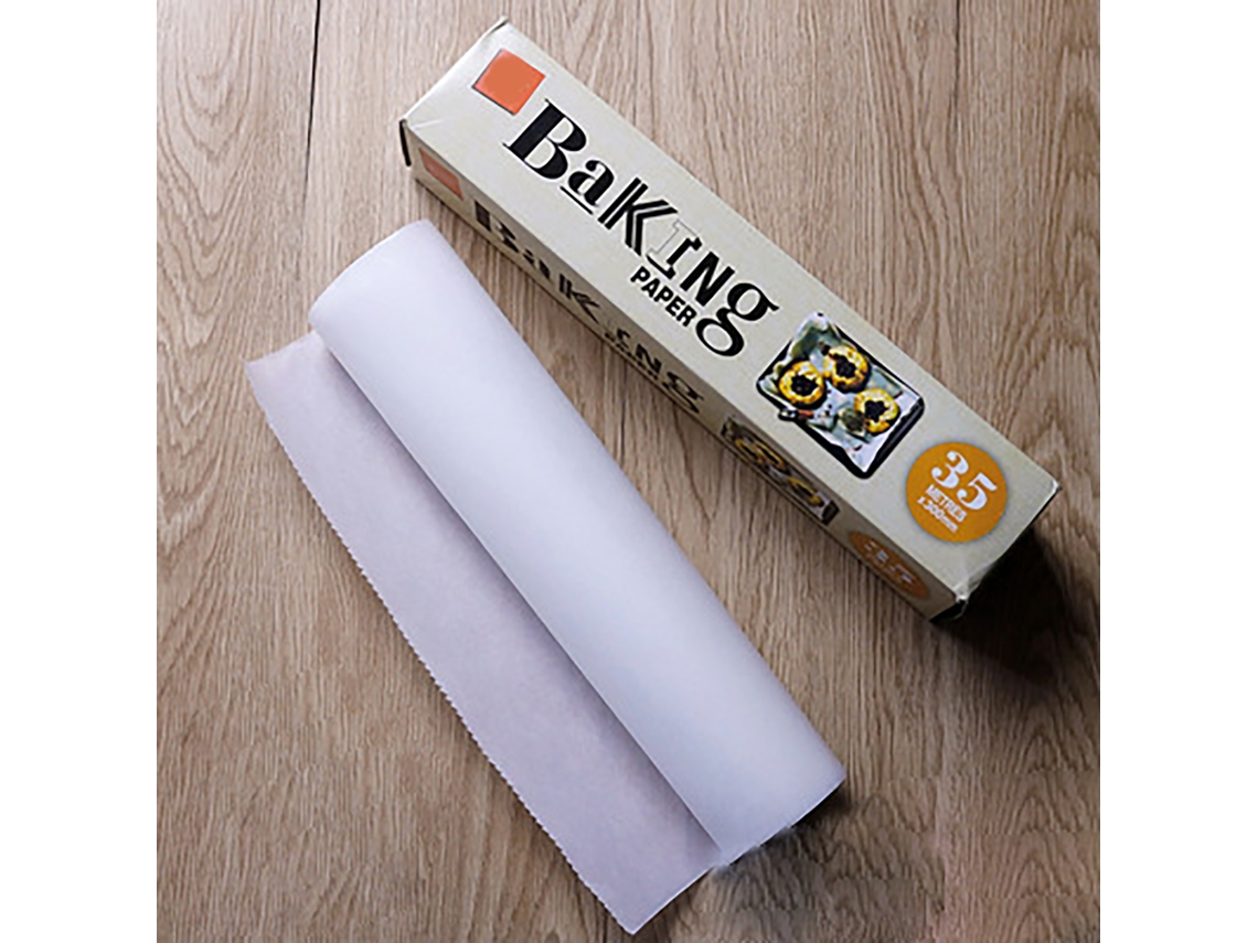 Papel de Silicone Antiaderente para Forno e Churrasco Resistente À Alta Temperatura 35m