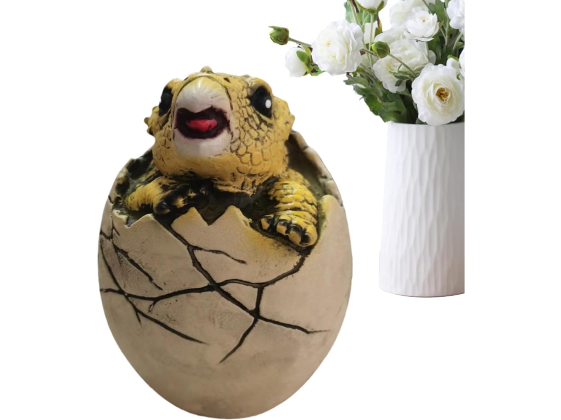 Dinossauro Decoração Artesanal Miniatura Brinquedo Chocando Adultos Meninos Meninas Festa Páscoa Ambientes GOKOCO