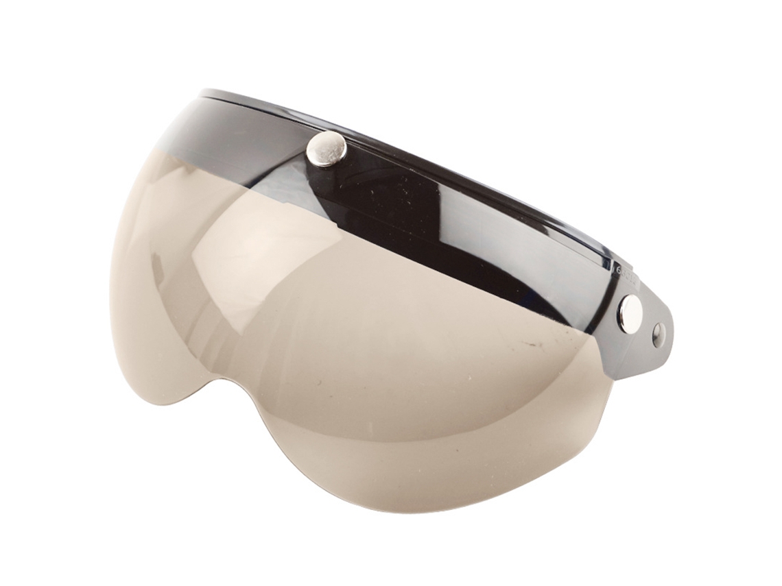 Viseira para capacete retro com 3 broches, antivento, anti-sol S/MARCA