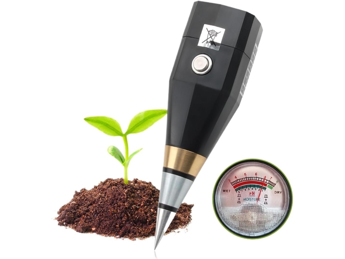 Medidor De Ph Do Solo 2em 1, Sensor Umidade E Acidez, Detector Com Sonda Metálica Para Jardim Flores, Gramado