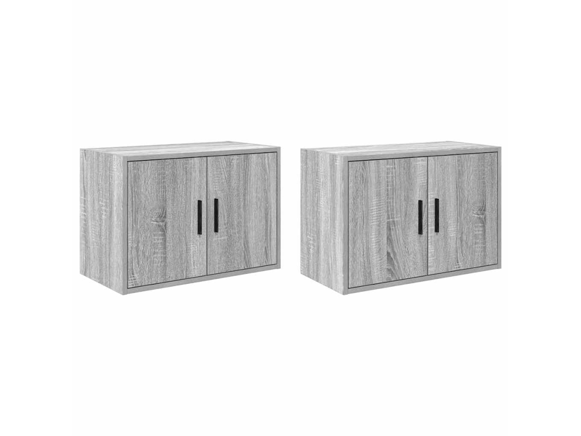 Conjunto de 2 armários de parede para garagem em madeira, exclusivo da Maison.
