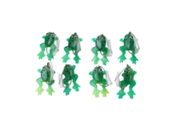 Isca de Pesca Soft Rã 8pcs Flutuante Top Water