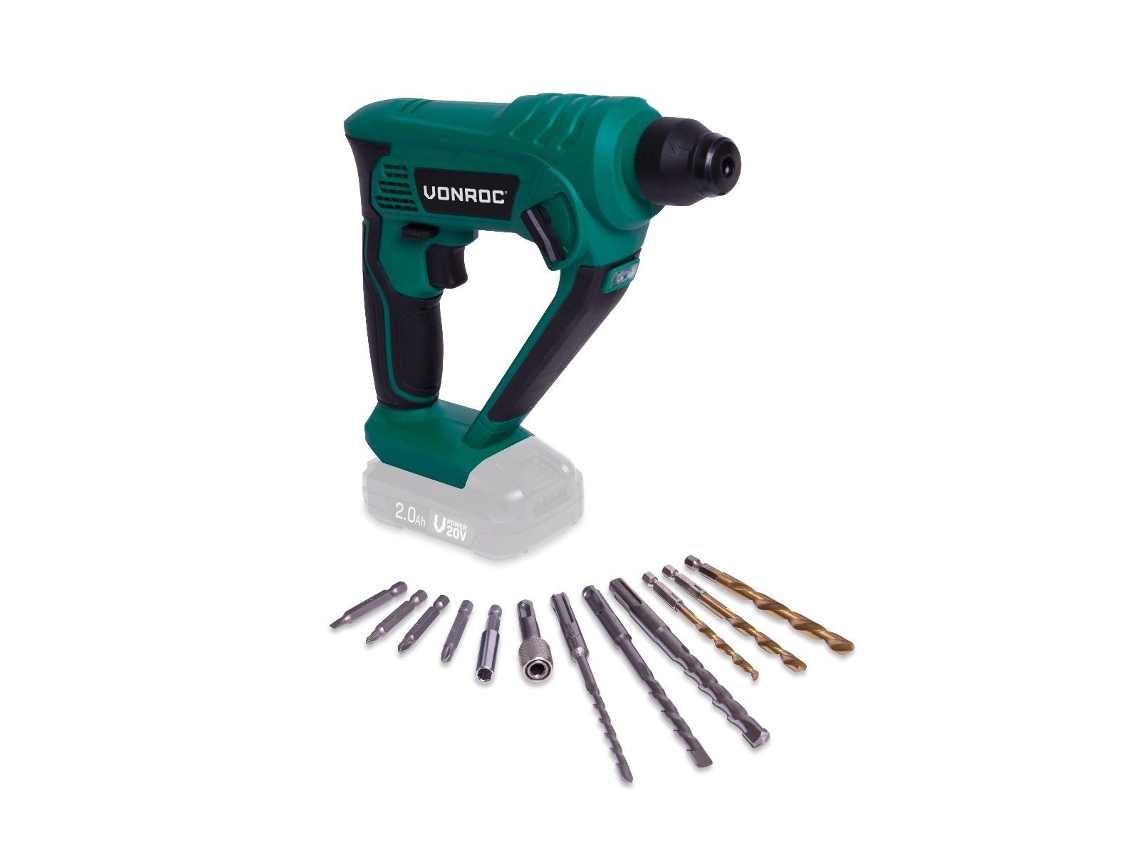 Vonroc Martelo Rotativo 20v | Excl. Bateria E Carregador Rápido