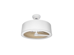 Ventilador de Teto Tatiana Dc 110W Madeira Clara Branca 3 Lâminas FABRILAMP FABRILAMP