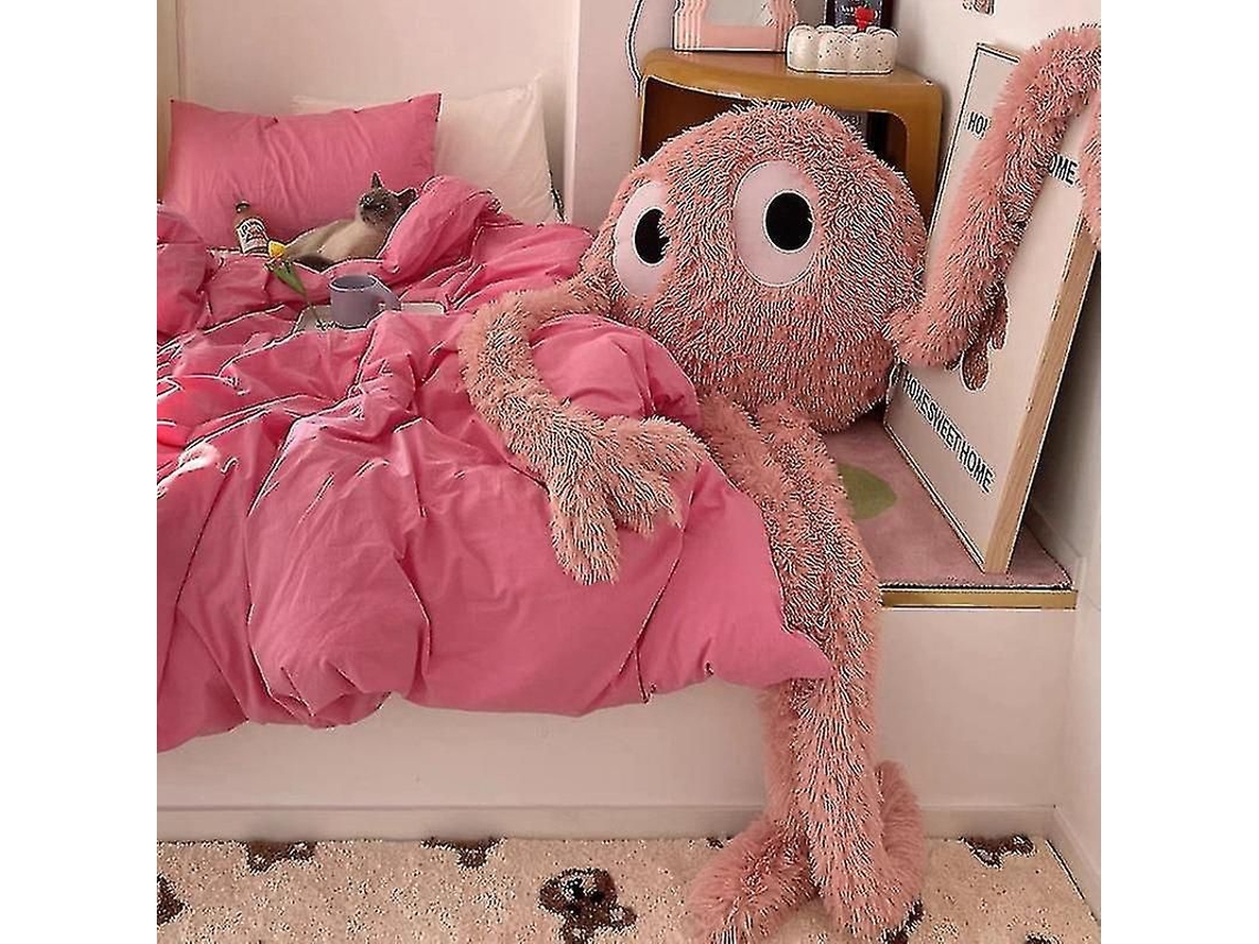 2026 1 Unidade Pulpo Gigante 175cm Pelúcia Verde Rosa Alien Monstro Brinquedo Peluche Braços Pernas Longos Travesseiro Decoração de Quarto