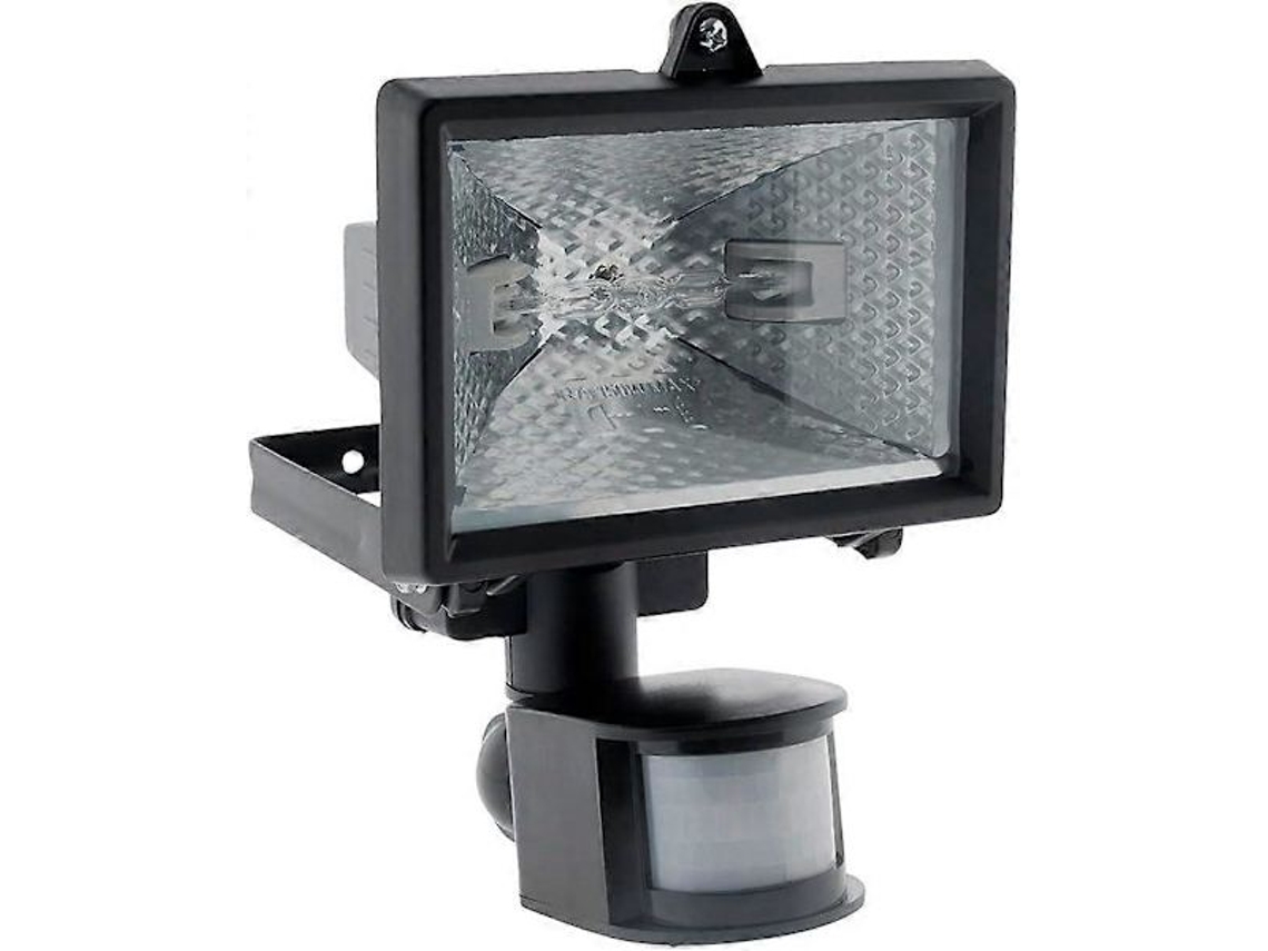 Refletor Halógeno Preto com Sensor Ip44 Ce AQUAFORGE