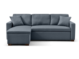 Sofá Cama de Canto 3 Lugares Chaise Lounge 1970X1160X470 Cinza VENPRODIN (1970 x 1160 x 470 cm)