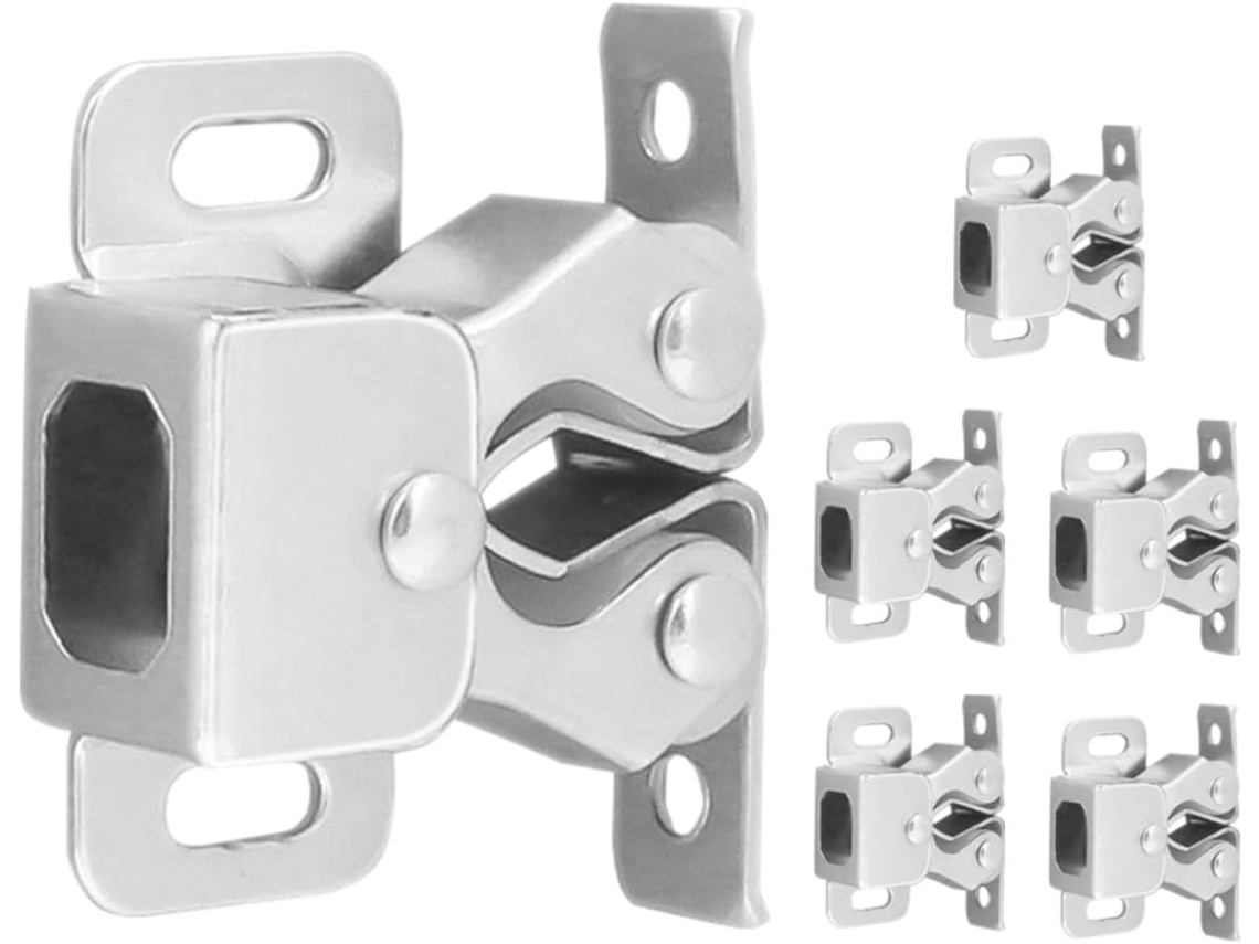 Conjunto De 6 Fechos De Porta Com Bola - Para Uso Prático E Funcional