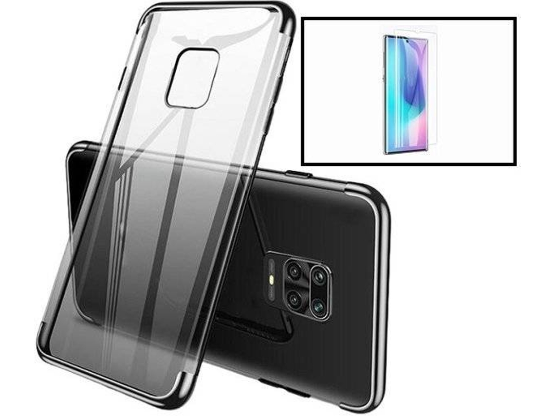 Kit Capa e Película de Vidro Temperado Xiaomi Mi Note 10 Lite SlimArmor Preto