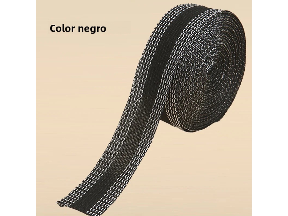 Fita Autoadesiva para Bainha de Calças Fita para Passar a Ferro em Bordas de Calças Tecido para Costura MDUG (preto 3m)