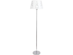 Candeeiro de Pé FABRILAMP Celaya (Branco - E27 - Máx. 60W - Metal - Tecido)