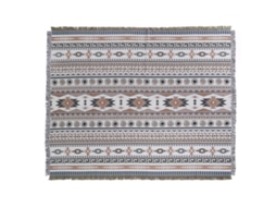 1 Peça 160x130cm Malha Xadrez Xadrez Decorada Com Franjas-aquaforge