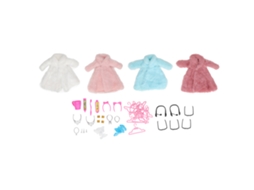 Conjunto Abrigo Invierno Muñeca Escala 1/12 Colgado Auriculares Ropa Invierno Navidad Niñas