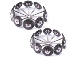 Brochas de Alambre Mini S/MARCA, 25mm, 20 peças, para limpeza de óxido, aço de qualidade