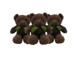 Rebe-oso De Peluche Teddy 3 Colores Paquete De 3 - 25 Cm - Suave Y Adorable Para Edades 2+