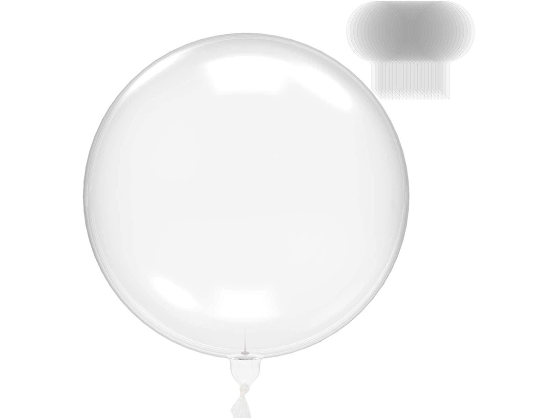 Balões Bobo de Bolha Transparente de Hélio VENISYMLIS 50 Peças 20 Polegadas