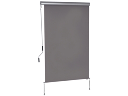 Toldo Vertical Cinza 200x120cm, Poliéster/alumínio, Manivela, Privacidade. Ge