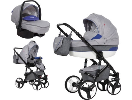 Carrinho de Bebé Individual  Durango Sport + Grupo 0+ Isofix Ready Saphire