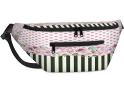 Bolsa Listras Bolinhas 38x25x19cm S/MARCA