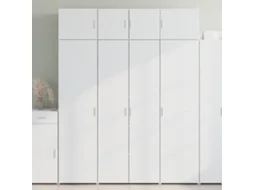 Armário Alto 80x42,5x185 Cm Deriv. De Madeira Branco Lovely Home