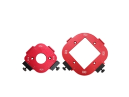 Yuru 2pcs Gabarito de Roteador de Raio 4 em 1 10 25r e 30 50r Liga de Alumínio Cantos Arredondados