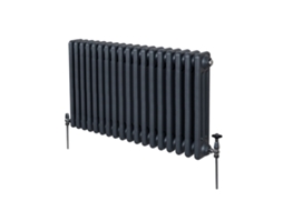 Radiador Tradicional De 3 Colunas 600x832mm Em Aço Carbono Cinzento Antracite Com Alto Rendimento Térmico 4331 Btu,