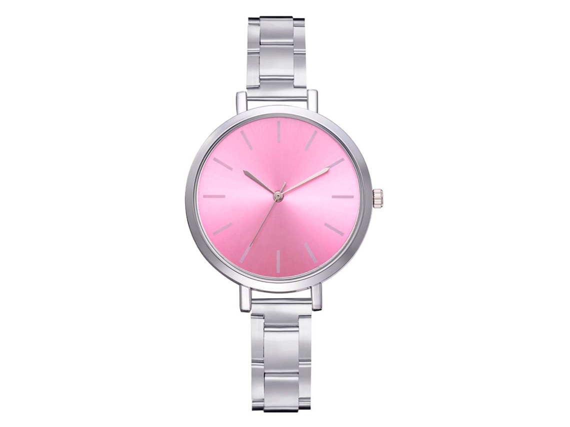 Relógio de Pulso Feminino Elegante Lvpai Pulseira Bangle Quartzo Simples Rosa