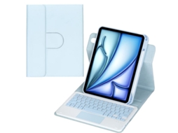 Capa De Couro Com Teclado Bluetooth Touchpad E Rotação 360°para Ipad Pro 11 2022 Layout Pt