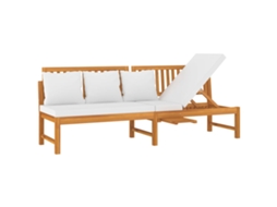 Sofá-cama VIDAXL Marrom Madeira (200x60x75 cm)