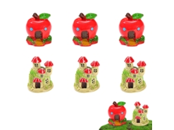 10Pcs Casa na Árvore Micropaisagismo Suculento Acessórios de Vaso de Flores Decoração de Bolo de Mesa NEVEANCE