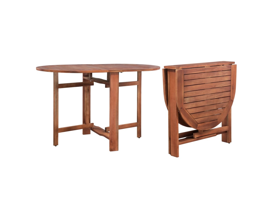 Vidaxl Mesa De Jardim 120x70x74 Cm Madeira De Acácia Maciça