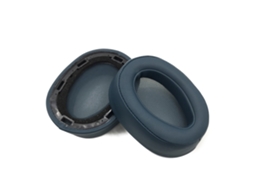 Almofadas para fones de ouvido Lurelia MDR 100ABN WH H900N, com espuma viscoelástica, pretas.