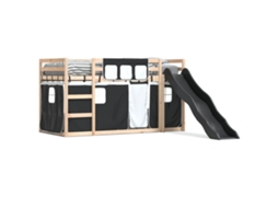 Bunk Bed, Bunk Beds Vidaxl Preto Madeira (80 X 200 Cm)
