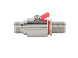 Protetor de Surtos de Relâmpago Coaxial UHF Fêmea Profissional para Rádios e Equipamentos