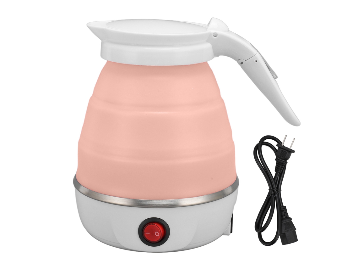 Chaleira elétrica pregável 400w 600ml portátil viagem com auto desligamento collapsible | S/MARCA