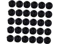 Tehaux 60 Peças Conectores De Cubo Grade Arame Plástico Preto Prateleiras Armazenamento Modulares, Fixadores