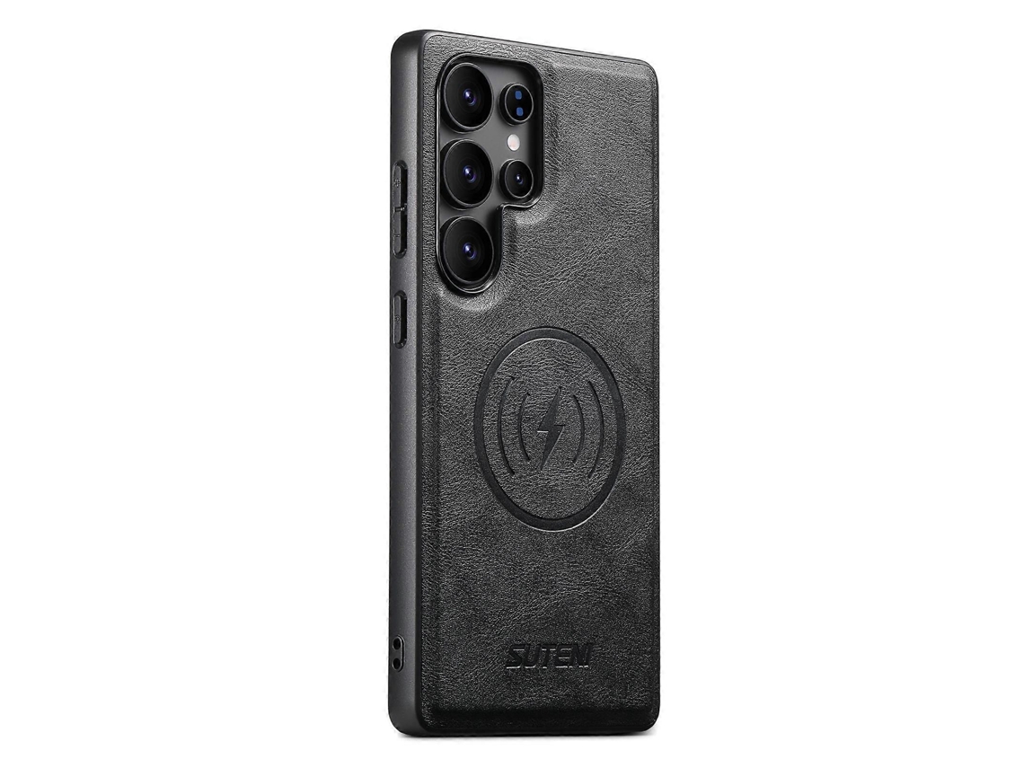 Capa Magnética Para Celular Suteni G5 Em Couro Bovino