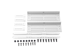 Pedais Ajustáveis para Carro RC S/MARCA para SCX10 1/8 1/10, placa lateral, metal, prata