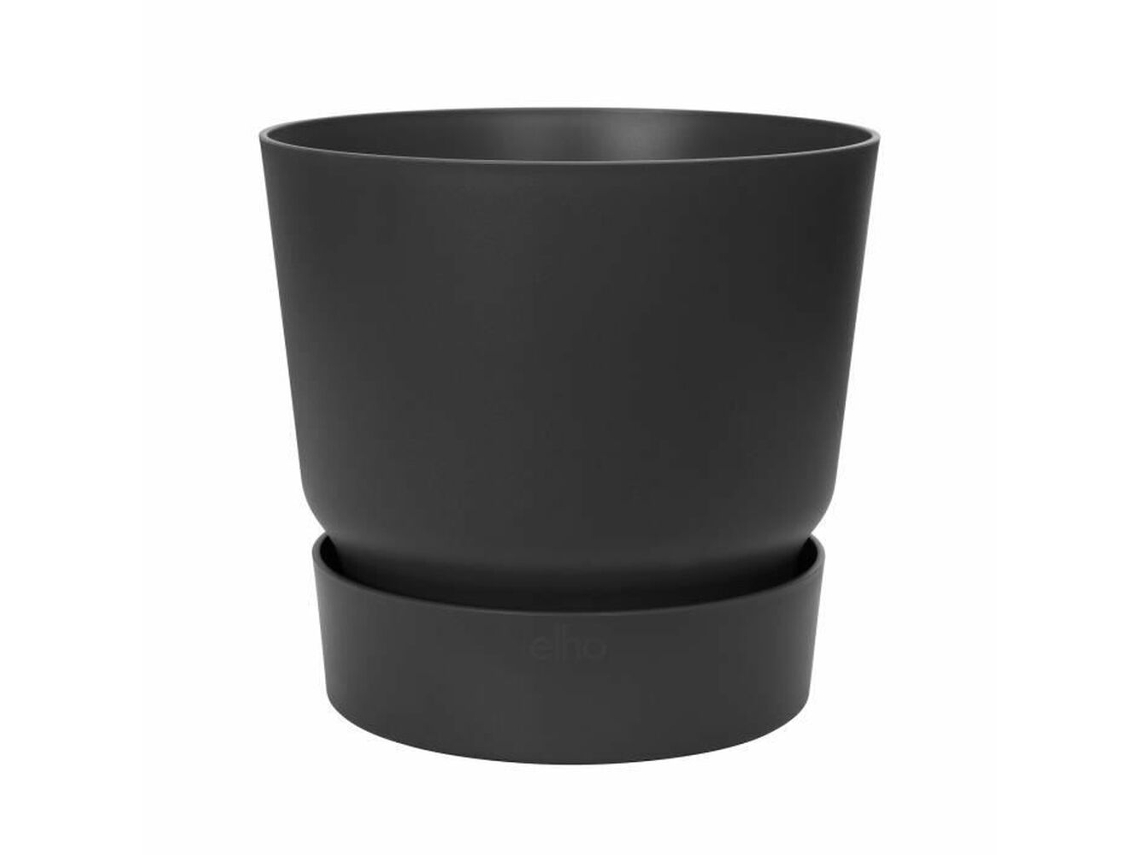 Vaso Elho Greenville Ø 24,48 Cm Preto Plástico