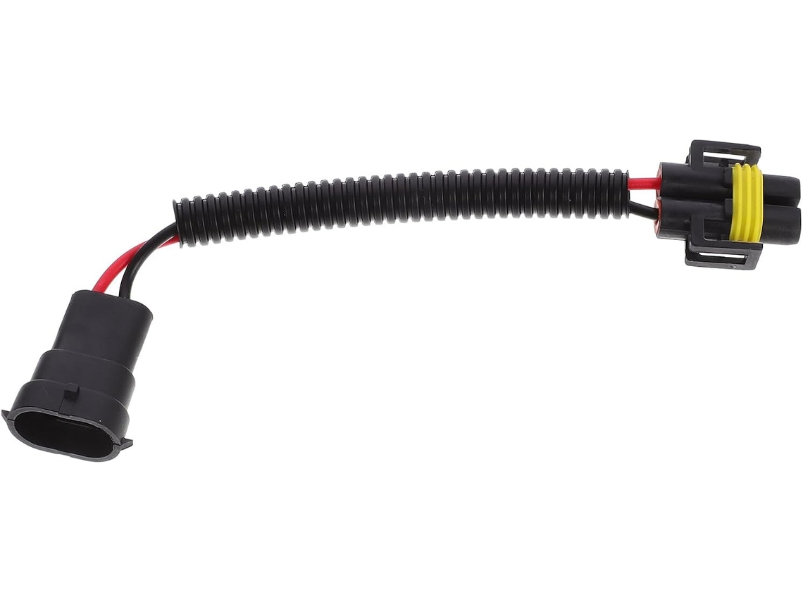 Adaptador De Farol Em Abs Preto Para Conversão De Chicote Elétrico.