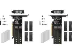 2x Nova Placa Adaptadora Pcie para M.2 X16 com 4 Portas Nvme para Ssds com Chave M SFUSHOS