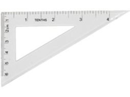 Réguas de plástico transparente Uonlytech, para uso em transportes e projetos decorativos, conjunto com 4 unidades.