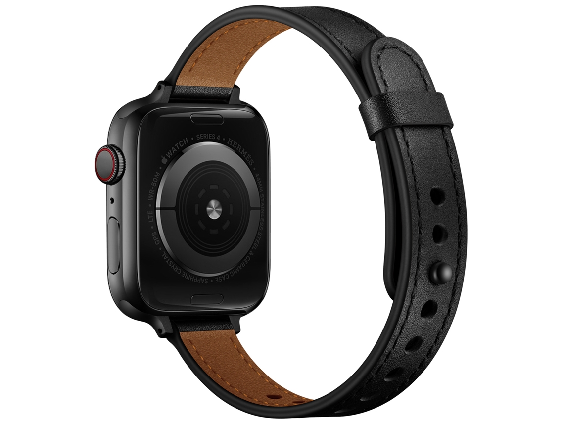 Bracelete para 22mm Universal Couro Genuíno Preto XIAOMOYU