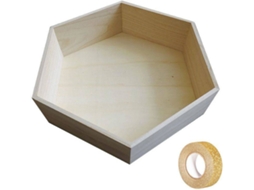Prateleira YOUDOIT (Dourado - Madeira - 39x34x10 cm)