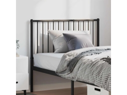 Vidaxl Cabeceira De Substituição 100 Cm Metal Preto