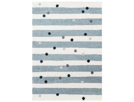 Tapete Yellow Tipi Dots Azul (160x230)